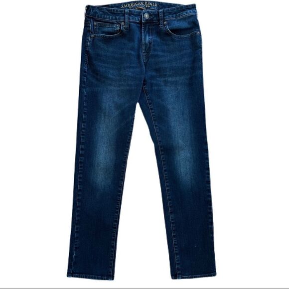 American Eagle Skinny 360 Extreme Flex Jeans. Midrise, Medium Wash. Sz 31x30 EUC - Picture 1 of 13